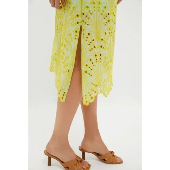 Tuckernuck Lemon Eyelet Midi Dress - Picture 6 of 7